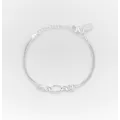 Bracelet argent anneau central