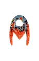 Foulard Coral bleu 130cmx130cm