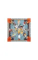 Foulard Coral bleu 130cmx130cm