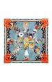 Foulard Coral bleu 130cmx130cm
