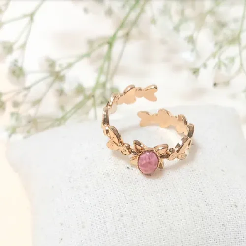 bague cesar rhodochrosite