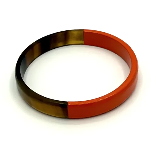 Nos bijoux pour jonc large laque orange