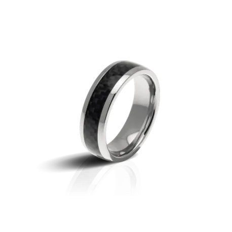 Bague hybrid acier et carbone
