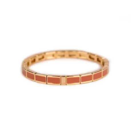 Bracelet fin serti corail