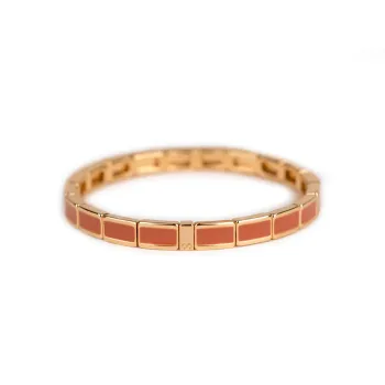 Bracelet fin serti corail