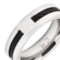 Bague acier et cable
