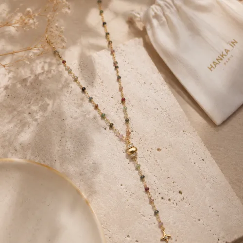Nos bijoux pour collier en y mary tourmaline 