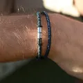 Bracelet cuir Gentleman Marine