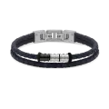 Bracelet cuir Gentleman Marine