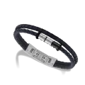 Bracelet cuir Gentleman Marine