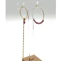 Boucles d'oreilles Koa Fuchsia