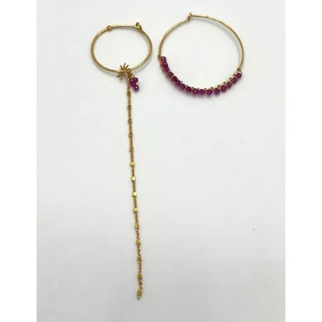 Boucles d'oreilles Koa Fuchsia