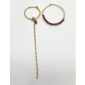 Boucles d'oreilles Koa Fuchsia
