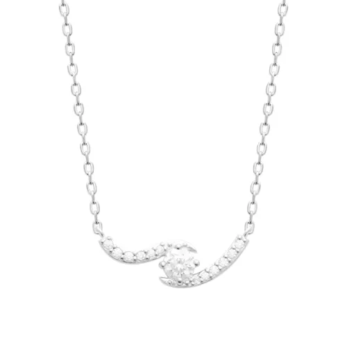 Nos bijoux pour collier vrille et solitaire argent