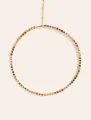 Collier Rivière Zircons Multicolors