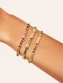 Bracelet Rivière Zircons multicolors