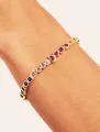 Bracelet Rivière Zircons multicolors