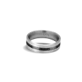 Bague Apollo acier et carbone