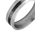 Bague Apollo acier et carbone