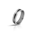 Bague Apollo acier et carbone