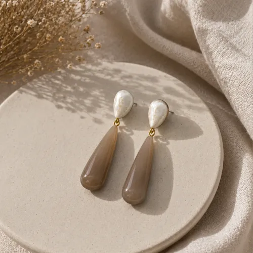 Nos bijoux pour boucles d'oreilles goutte blonde