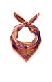 Mini Foulard Diamonds corail 55x55cm 