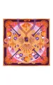 Foulard Diamonds Corail 130cmx130cm