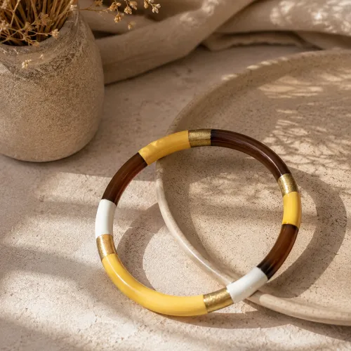 Nos bijoux pour jonc mix yellow