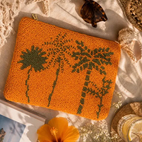 Nos bijoux pour pochette perle idaly terracotta