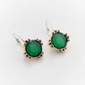 Boucle d'oreilles Ofelia Onyx verte