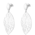 Boucles d'oreilles ajourées losange
