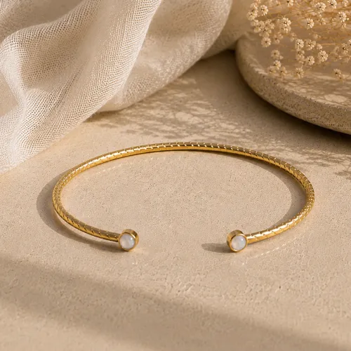 Nos bijoux pour jonc twist cristal blanc 