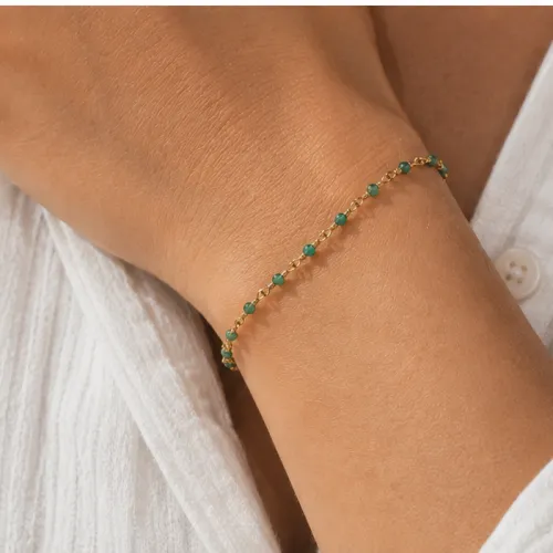 Nos bijoux pour bracelet inde emeraude