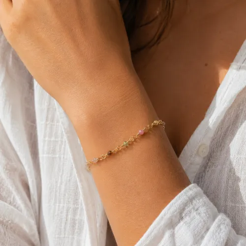 Nos bijoux pour bracelet inde tourmaline