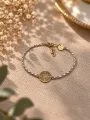 Bracelet Curtis bicolor médaille Star