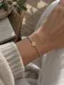Bracelet Curtis bicolor médaille Moonlight