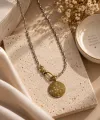 Collier Curtis médaille Star Bicolore 