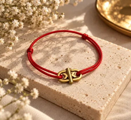 Bracelet Cordon Fin Rouge