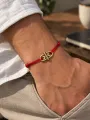 Bracelet Cordon Fin Rouge