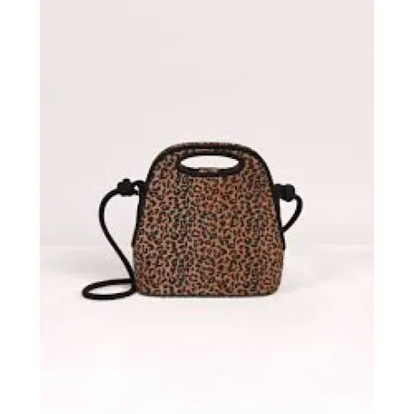 Sac cuir mini Léna Léopard