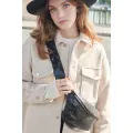 Sac banane cuir Nicole noir
