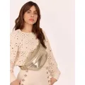 Sac banane cuir Nicole doré