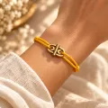 Bracelet Cordon Fin Jaune
