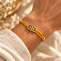 Bracelet Cordon Fin Jaune