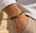 Bracelet Cordon Fin Vert 