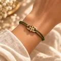 Bracelet Cordon Fin Vert 