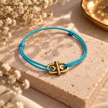 Bracelet Cordon Fin Turquoise