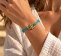 Bracelet Cordon Fin Turquoise