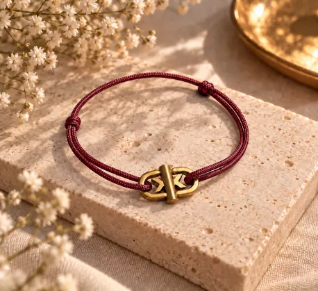 Bracelet Cordon Fin Parme