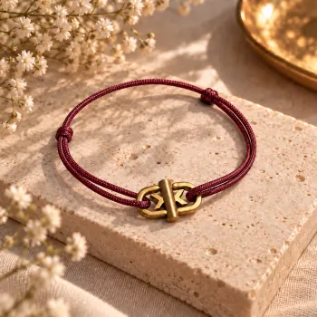 Bracelet Cordon Fin Parme